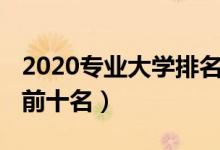 2020专业大学排名（2022大学热门专业排名前十名）