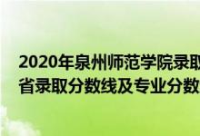 2020年泉州师范学院录取分数线（泉州师范学院2021年各省录取分数线及专业分数线）