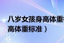 八岁女孩身高体重标准表2021（八岁女孩身高体重标准）