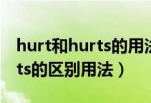 hurt和hurts的用法请详细解释（hurt与hurts的区别用法）