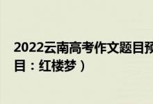 2022云南高考作文题目预测及范文（2022云南高考作文题目：红楼梦）