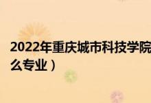 2022年重庆城市科技学院各省招生计划及招生人数（都招什么专业）