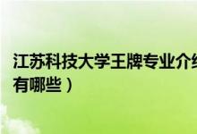 江苏科技大学王牌专业介绍（2022年江苏科技大学王牌专业有哪些）