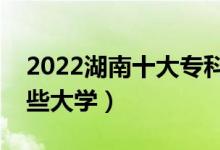 2022湖南十大专科学校排名（高职可以考哪些大学）