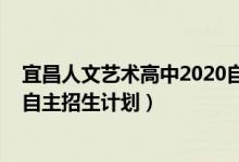 宜昌人文艺术高中2020自主招生（2022宜昌城区特色高中自主招生计划）