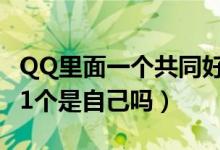 QQ里面一个共同好友是自己吗（qq共同好友1个是自己吗）