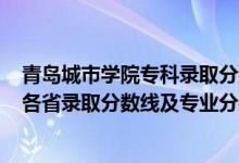 青岛城市学院专科录取分数线2021（青岛城市学院2021年各省录取分数线及专业分数线）