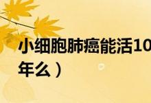 小细胞肺癌能活10年么（小细胞肺癌能活10年么）