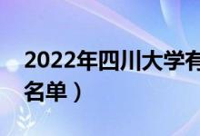 2022年四川大学有哪些专业（国家特色专业名单）