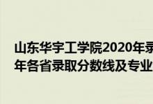 山东华宇工学院2020年录取分数线（山东华宇工学院2021年各省录取分数线及专业分数线）