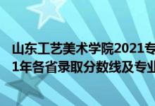 山东工艺美术学院2021专科分数线（山东工艺美术学院2021年各省录取分数线及专业分数线）