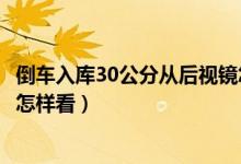 倒车入库30公分从后视镜怎样看（倒车入库30公分从后视镜怎样看）