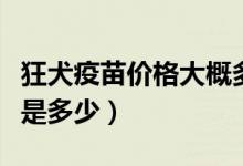 狂犬疫苗价格大概多少钱（狂犬疫苗价格大概是多少）