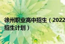 徐州职业高中招生（2022徐州普高国际班及中职职教高考班招生计划）