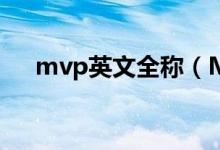 mvp英文全称（MVP英文全称是什么）