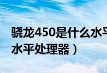 骁龙450是什么水平处理器（骁龙450是什么水平处理器）