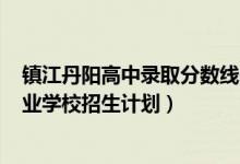 镇江丹阳高中录取分数线2021（2022镇江丹阳中考中等职业学校招生计划）