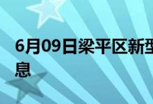 6月09日梁平区新型冠状病毒肺炎疫情最新消息