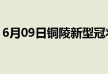 6月09日铜陵新型冠状病毒肺炎疫情最新消息