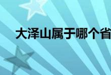 大泽山属于哪个省（大泽山属于哪个市）