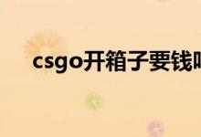 csgo开箱子要钱吗（csgo开箱子技巧）