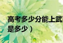 高考多少分能上武夷学院（2021录取分数线是多少）