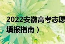 2022安徽高考志愿填报（2022安徽高考志愿填报指南）