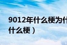 9012年什么梗为什么不是9102（9021年是什么梗）