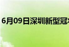 6月09日深圳新型冠状病毒肺炎疫情最新消息