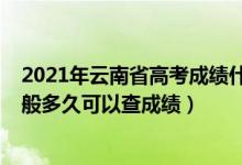 2021年云南省高考成绩什么时候可以查询（2022年云南一般多久可以查成绩）