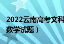 2022云南高考文科数学（2022云南高考文科数学试题）