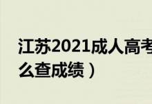 江苏2021成人高考成绩查询时间及方法（怎么查成绩）