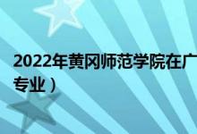 2022年黄冈师范学院在广东招生计划及招生人数（都招什么专业）