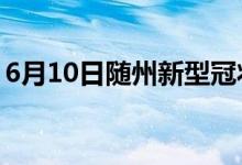 6月10日随州新型冠状病毒肺炎疫情最新消息