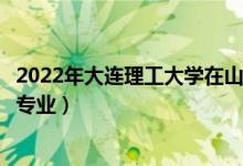 2022年大连理工大学在山东招生计划及招生人数（都招什么专业）