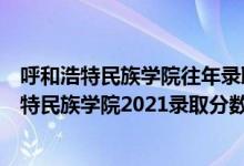 呼和浩特民族学院往年录取分数线（高考多少分能上呼和浩特民族学院2021录取分数线是多少）