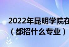 2022年昆明学院在河南招生计划及招生人数（都招什么专业）