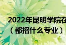 2022年昆明学院在江苏招生计划及招生人数（都招什么专业）