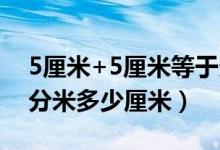 5厘米+5厘米等于多少分米（5o米等于多少分米多少厘米）