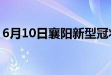 6月10日襄阳新型冠状病毒肺炎疫情最新消息