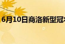 6月10日商洛新型冠状病毒肺炎疫情最新消息