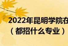 2022年昆明学院在云南招生计划及招生人数（都招什么专业）