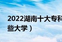 2022湖南十大专科学校排名（高职可以考哪些大学）