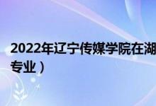 2022年辽宁传媒学院在湖南招生计划及招生人数（都招什么专业）