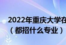 2022年重庆大学在山东招生计划及招生人数（都招什么专业）