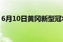 6月10日黄冈新型冠状病毒肺炎疫情最新消息