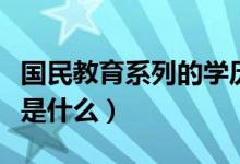 国民教育系列的学历（国民教育系列本科学历是什么）