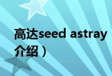 高达seed astray（关于高达seed astray的介绍）