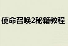 使命召唤2秘籍教程（使命召唤2秘籍怎么用）