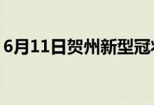 6月11日贺州新型冠状病毒肺炎疫情最新消息